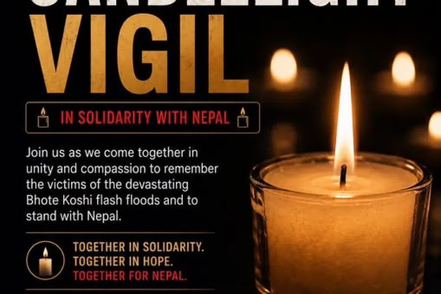 भोटेकोशी बाढीमा ज्यान गुमाउनेहरूको श्रद्धामा अकल्यान्डमा आज दीप प्रज्वलन