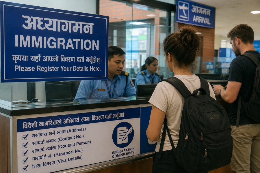 नेपालमा बस्ने विदेशीले अनिवार्य बसोबासको विवरण दर्ता गर्नु पर्ने