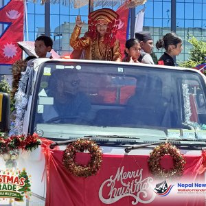 ह्यामिल्टन क्रिसमस परेड २०२५ मा नेपाली संस्कृति