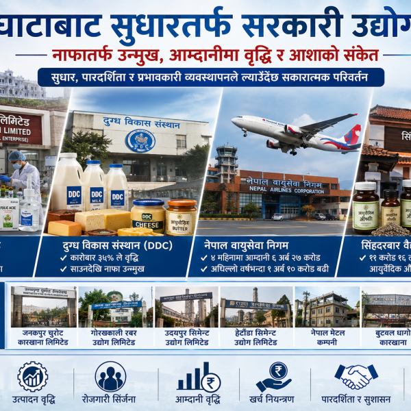 सरकारी स्वामित्वका उद्योगमा सुधारको संकेत